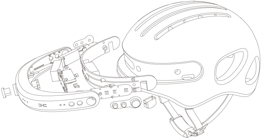 Airwheel C5 helmet for Extreme sports